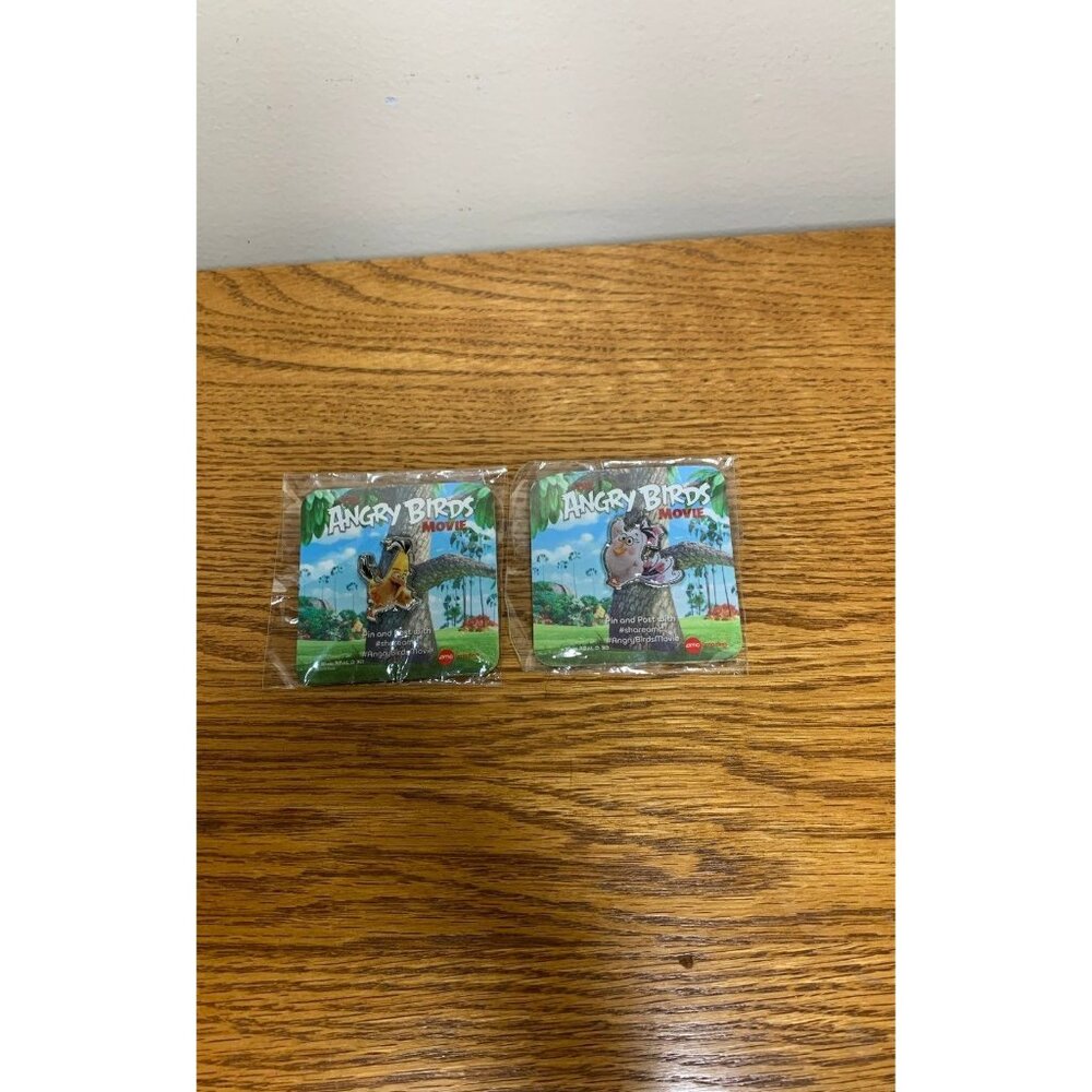 Angry Birds movie pins opal chuck new sealed amc exclusive new sealed